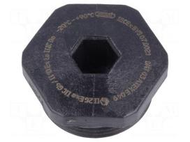 Stopper | PG7 | IP68 | polyamide | black | V-Ex | Thread: PG | -20÷90°C