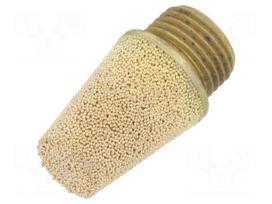 Sound suppression silencer | Thread: G 1/8" | sintered bronze