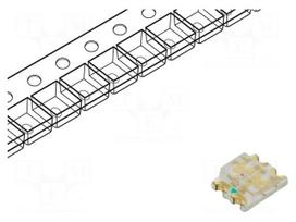 LED | red/green | SMD | 1210 | 2.2÷2.6/3.2÷3.6VDC | 3.2x2.7x1.1mm | 130°