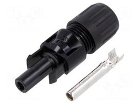 Connector: solar | plug | female | MC4 | 39A | 1kV | IP2X,IP65,IP68 | 5÷6mm