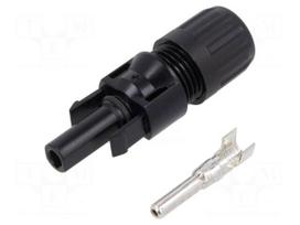 Connector: solar | plug | female | MC4 | 45A | 1kV | IP2X,IP65,IP68 | 10mm2