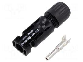 Connector: solar | plug | male | MC4 | 45A | 1kV | IP2X,IP65,IP68 | crimped