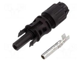 Connector: solar | plug | female | MC4 Evo 2 | 53A | 1.5kV | straight