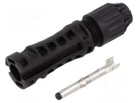 Connector: solar | plug | male | MC4 Evo stor | 47A | 1.5kV | straight