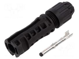 Connector: solar | plug | male | MC4 Evo stor | 47A | 1.5kV | straight