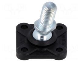 Bearing: flange | with assembly stem | lubricant-free | -30÷80°C