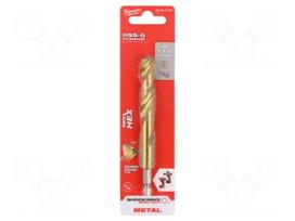 Drill bit | for metal,impact | Ø: 13mm | E6,3mm | 1/4" | 6.3mm