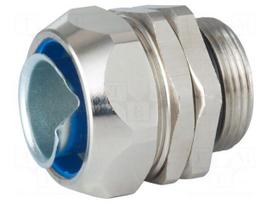 Straight terminal connector | Thread: metric,outside | brass | IP67