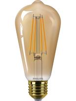 PHILIPS LEd ST64 40W 1800K E27  dzintarota stikla spuldze RETRO vintage 8720169191235 929003627601