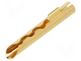 Laboratory connector: 4mm banana | plug | non-insulated