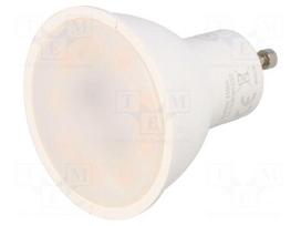 LED lamp | white warm | GU10 | 230VAC | 410lm | 4.9W | 120° | 3000K