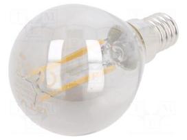 LED lamp | E14 | white warm | 230VAC | 240lm | 4W | 360° | 2700K