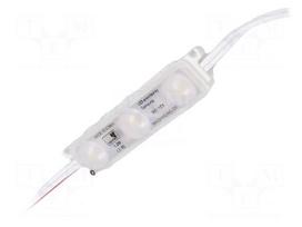 LED | white | 6500K | 1.2W | 110lm | IP68 | 165° | No.of diodes: 3 | -30÷70°C