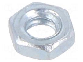 Nut | hexagonal | UNC 4-40 | steel | Plating: zinc | 4.66mm