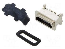 Connector: USB B micro | socket | SMT | PIN: 5 | vertical | sealed | IP67