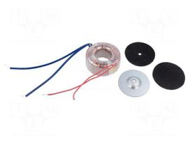 Transformer: toroidal | 30VA | 230VAC | 12V | 2.5A | Leads: cables | IP00