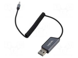 FM transmitter | Jack 3,5mm 3pin plug | black | 8m | Bluetooth: 5.3