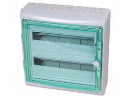 Enclosure: for modular components | IP65 | light grey | Mureva | IK09