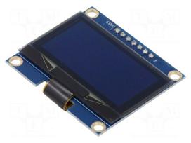 Display: OLED | graphical | 1.54" | 128x64 | Dim: 42.4x38x5.36mm | PIN: 7