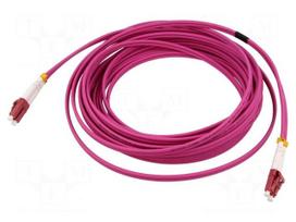 Fiber patch cord | OM4 | LC/UPC,both sides | 2m | 50/125um | LSZH | pink