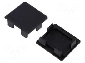 Cap for LED profiles | black | LIPOD