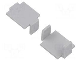 Cap for LED profiles | grey | KOZMA