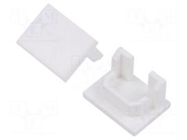 Cap for LED profiles | white | PDS-4-PLUS