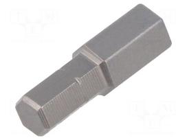 Screwdriver bit | hex key | HEX 8mm | 1/4" | Overall len: 25mm