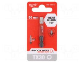 Screwdriver bit | Torx® | TX30 | Kind: impact | Overall len: 50mm