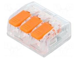 Quick splice | 32A | 450V | for cable | spring clamp | 0.5÷4mm2 | ways: 1