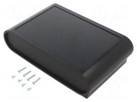 Enclosure: desktop | SOBREMESA | X: 140mm | Y: 218mm | Z: 55mm | ABS | black