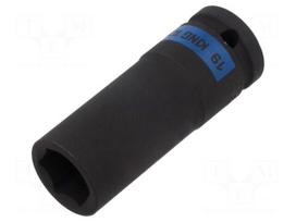 Socket: 6-angles | socket spanner,impact | HEX 19mm | 1/2" | long