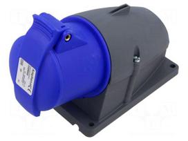 Connector: AC supply 3-phase | socket | female | 32A | 250VAC | IP&S