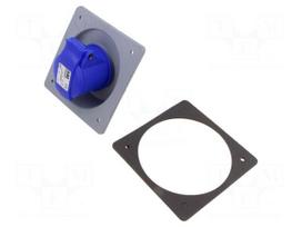 Connector: AC supply 3-phase | socket | female | 16A | 250VAC | IP&S