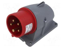 Connector: AC supply 3-phase | socket | male | 16A | 415VAC | IP&S | IP44