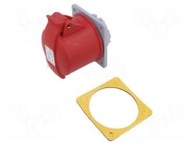 Connector: AC supply 3-phase | socket | female | 32A | 415VAC | IP&S
