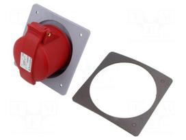 Connector: AC supply 3-phase | socket | female | 32A | 415VAC | IP&S