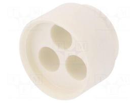 Insert for gland | 7mm | NPT3/4" | elastomer | Holes no: 3 | -40÷100°C