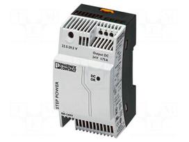 Power supply: switching | for DIN rail | 42W | 24VDC | 95÷250VDC