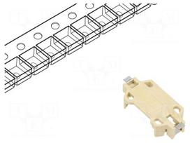 Socket | CR2450 | Batt.no: 1 | horizontal,SMD | tape