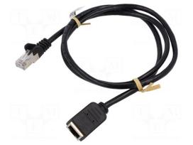 Extender Ethernet | F/UTP | Cat 5e | RJ45 socket,RJ45 plug | Cu | 1m