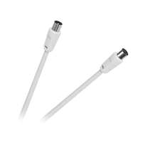 Kompiuterių komponentai ir priedai // PC/USB/LAN kabeliai // Kabel TV - VIDEO biały 1,5m