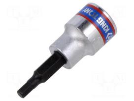 Socket: hex key-bit | HEX 4mm | 3/8" | Socket bit length: 50mm