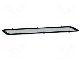 Cable gland plate | steel | W: 130mm | L: 345mm | Spacial S3D