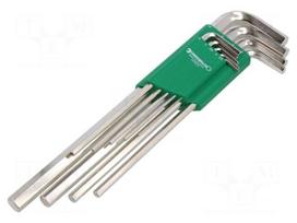 Wrench: hex key-set | Chrom-vanadium steel | 9pcs.