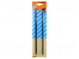 Hacksaw blade-set | wood,plastic,chipboard,jigsaw | 220mm | 2pcs.