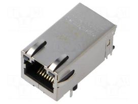 Connector: RJ45 | socket | PIN: 8 | Cat 5e | shielded,with LED | 8p8c