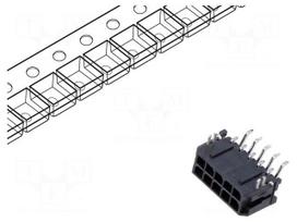 Connector: wire-board | socket | male | PIN: 10 | Micro-Fit 3.0 | 3mm