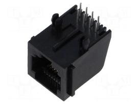 Connector: RJ45 | socket | PIN: 8 | Cat 5e | unshielded | 8p8c | THT