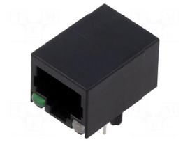 Connector: RJ45 | socket | PIN: 8 | with LED | 8p8c | green,green/yellow